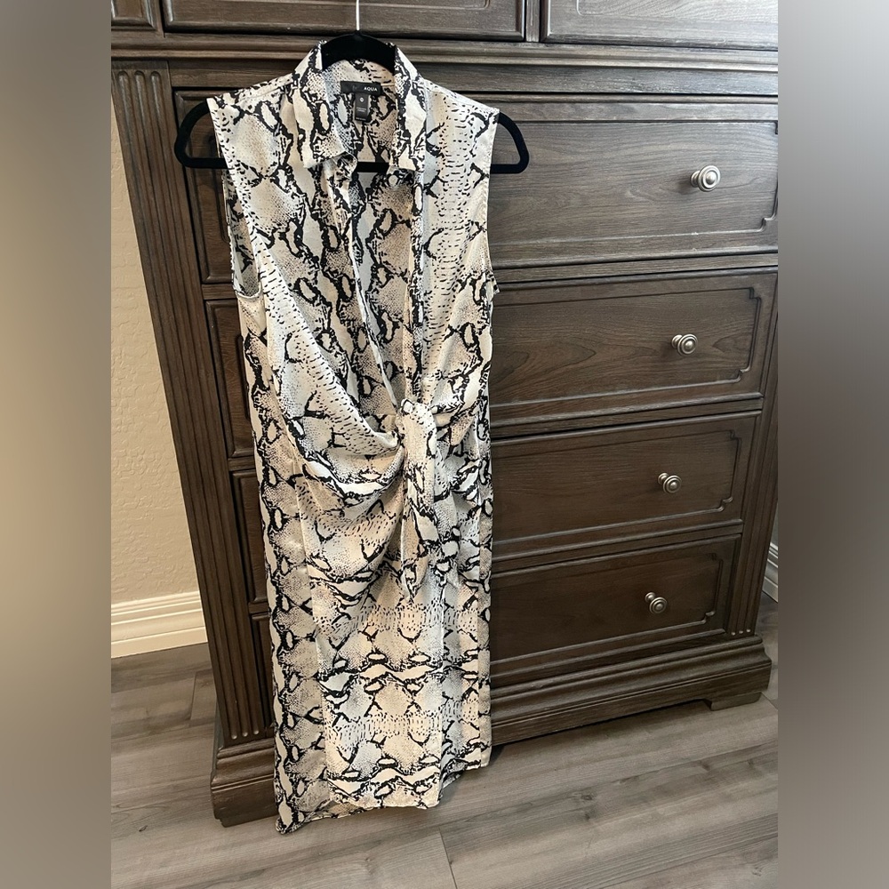 Aqua wrap dress